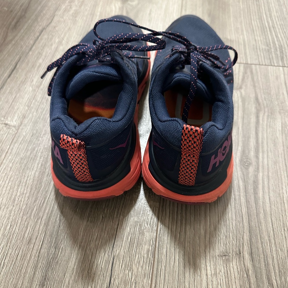 Hoka Blue Sneakers with Pink Highlights - Picture 3 of 7